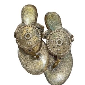 JACK ROGERS GOLD JELLIES size 8